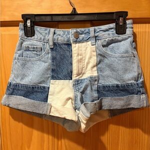 PacSun Patch Denim Mom Shorts Women's Sz 23